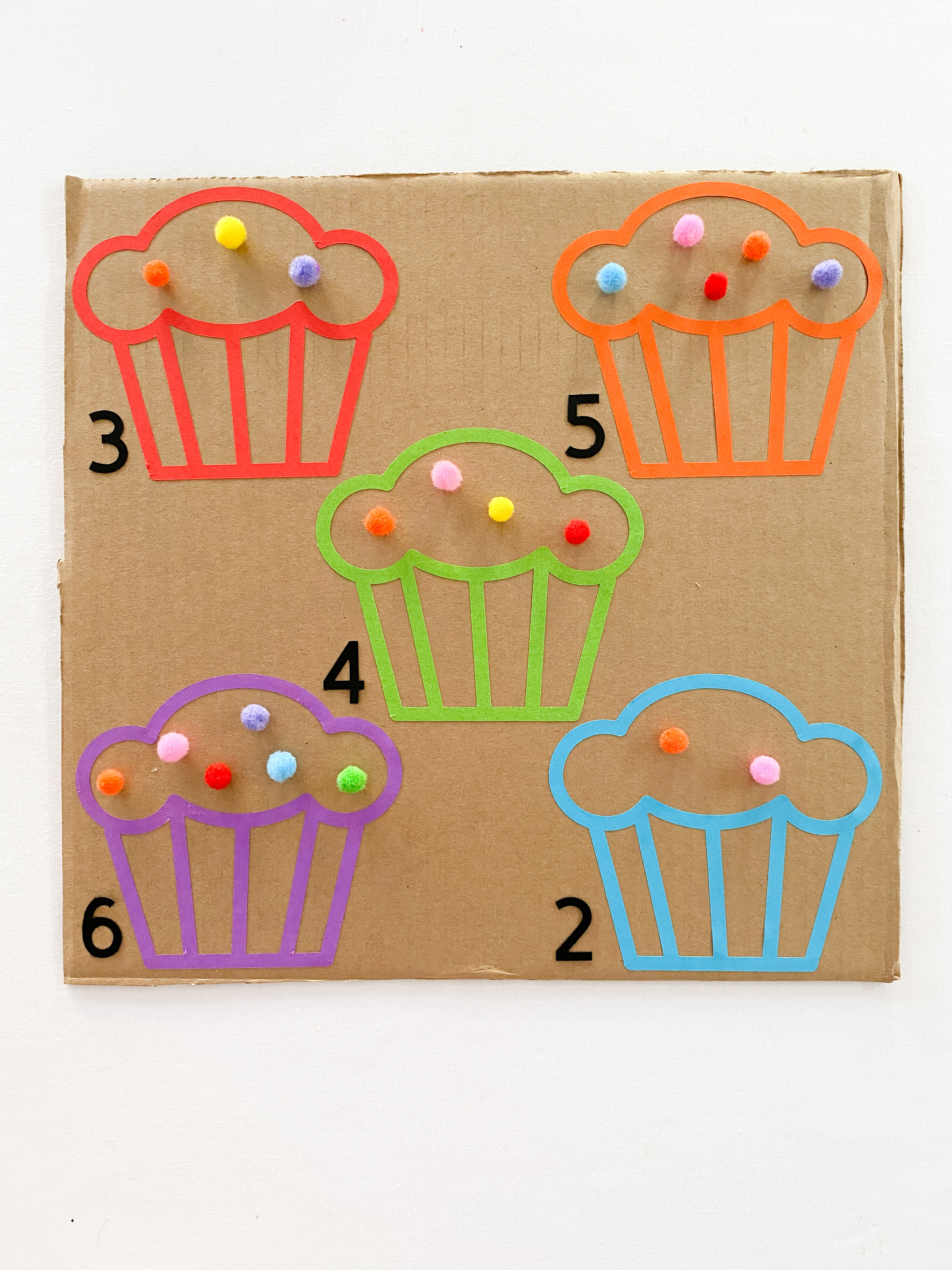 Cupcake Counting Activity for Kids